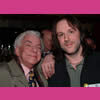 Peeball creator Matthew Sweetapple with comedy legend Barry Cryer